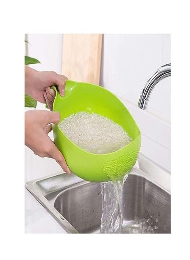 LEMBOSE وعاء غسيل للأرز والفواكه والخضراوات، مصفاة للأرز الساخن - Image 3